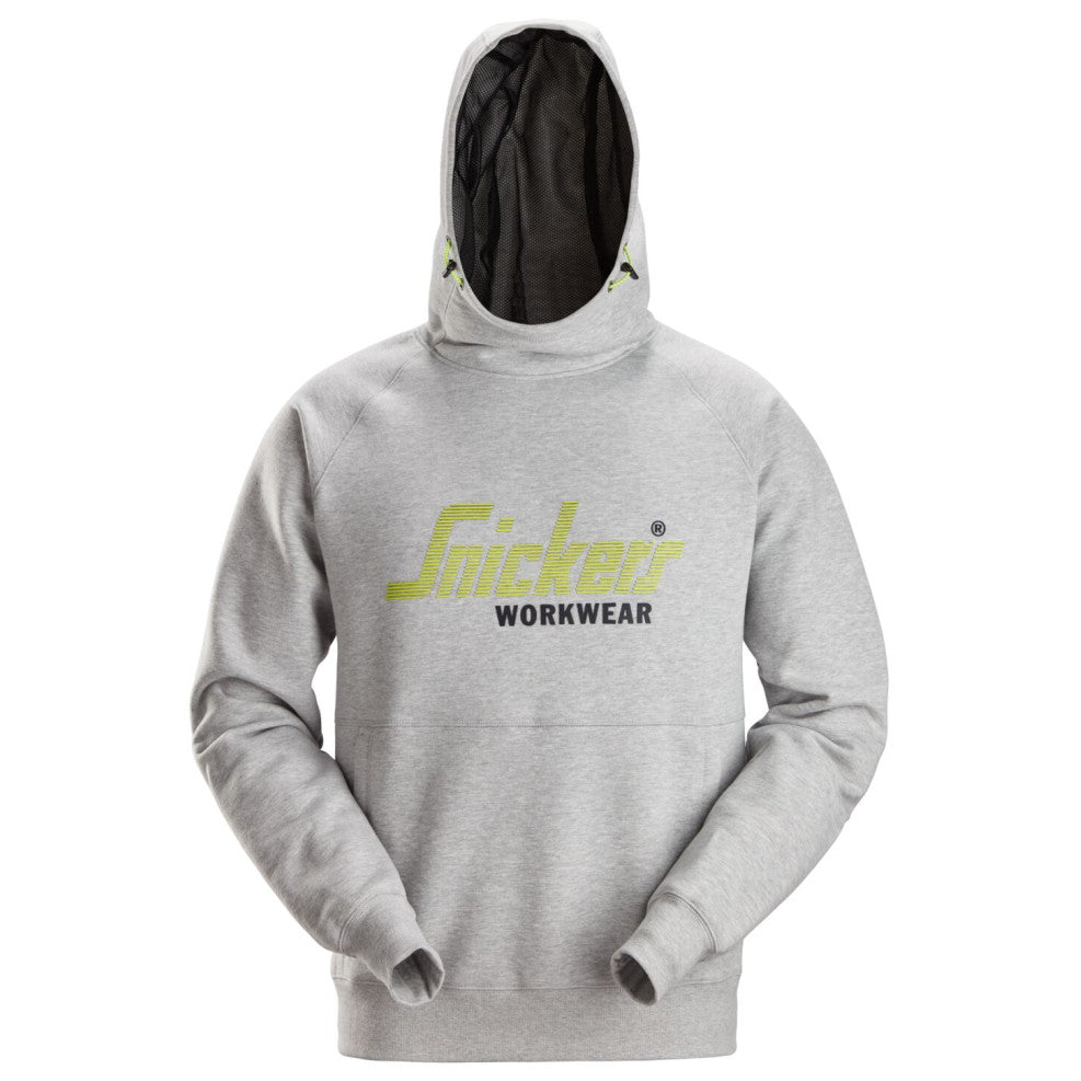 Snickers Logo Hoodie Grey