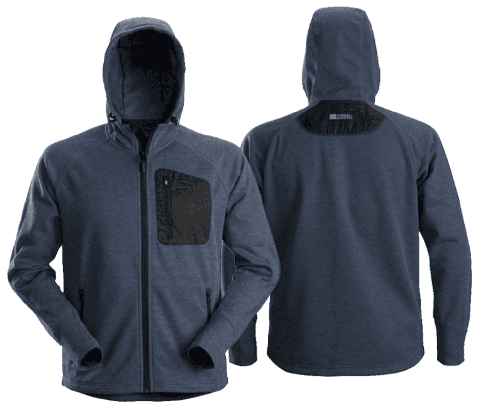 Snickers Flexi Work Fleece Hoodie Navy/Black 8041