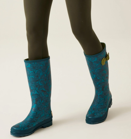 Regatta Orla Kiely Womens Hi Welly Birdy Blue