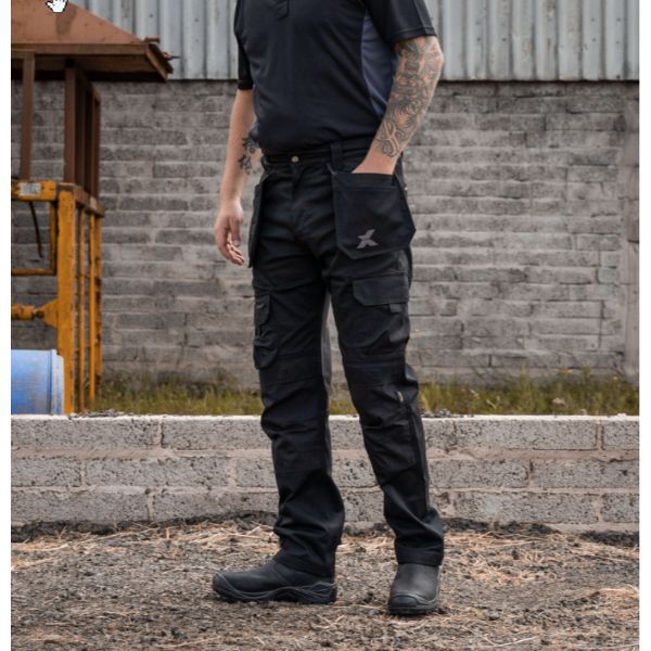 Xpert Pro Stretch+ Work Trouser Black