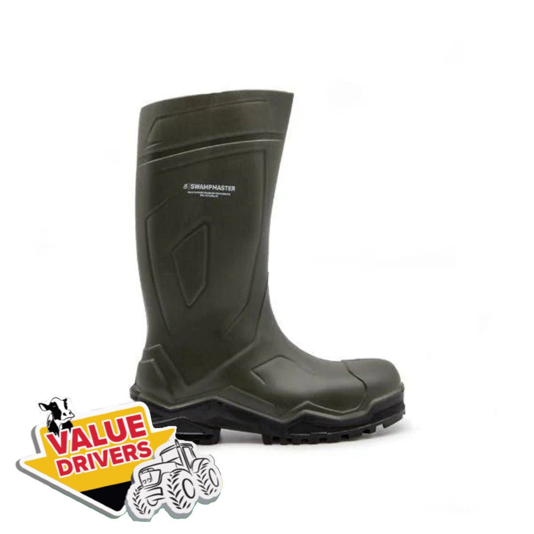 Swampmaster Pro Defender Plus S5 Safety Wellington Green