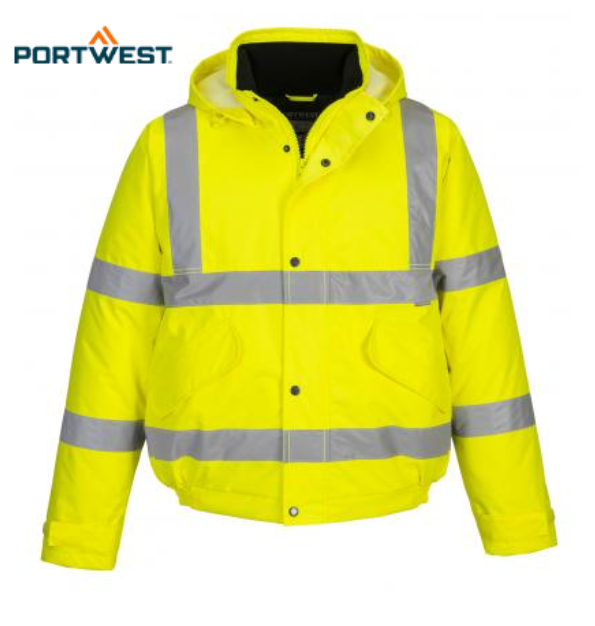 Portwest Hi-Vis Bomber Jacket Yellow