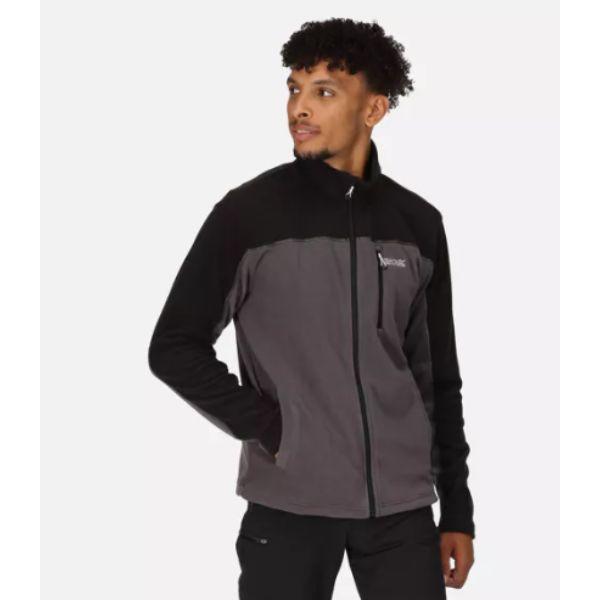 Regatta Fellard Mens Fleece Seal Grey/Blue