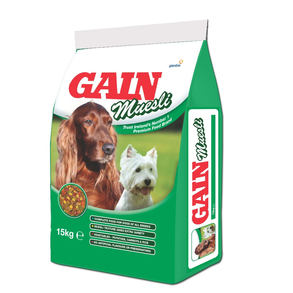 Gain Muesli Dog Food 15Kg CoOp Superstores