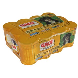 Gain Dog Food Value Cuts 12 X 400g