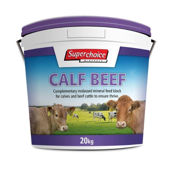 Superchoice Calf-Beef Bucket Purple 20Kg