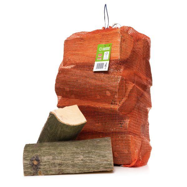 Premium Kiln Dried Beech Firewood Net Bag &lt;20% 42L