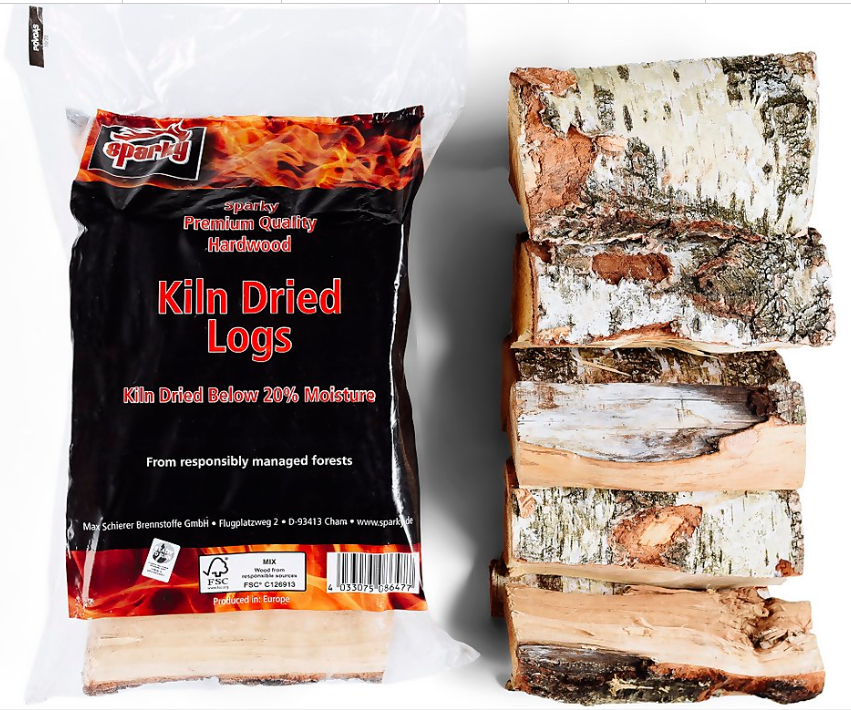 Sparky Kiln Dried Hardwood Birch Firewood 22L