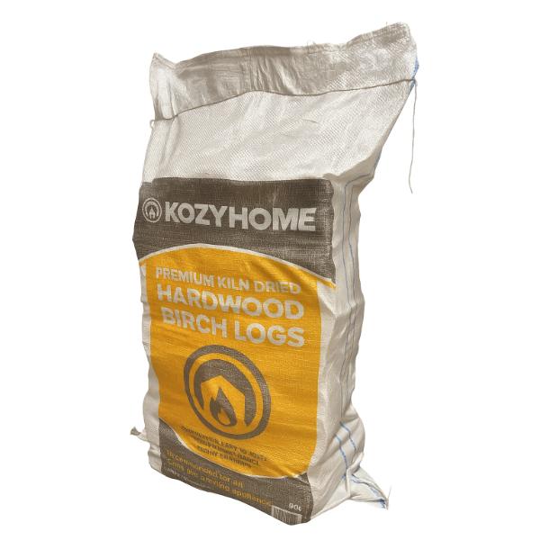 KozyHome Kiln Dried Hardwood Birch Firewood 50L