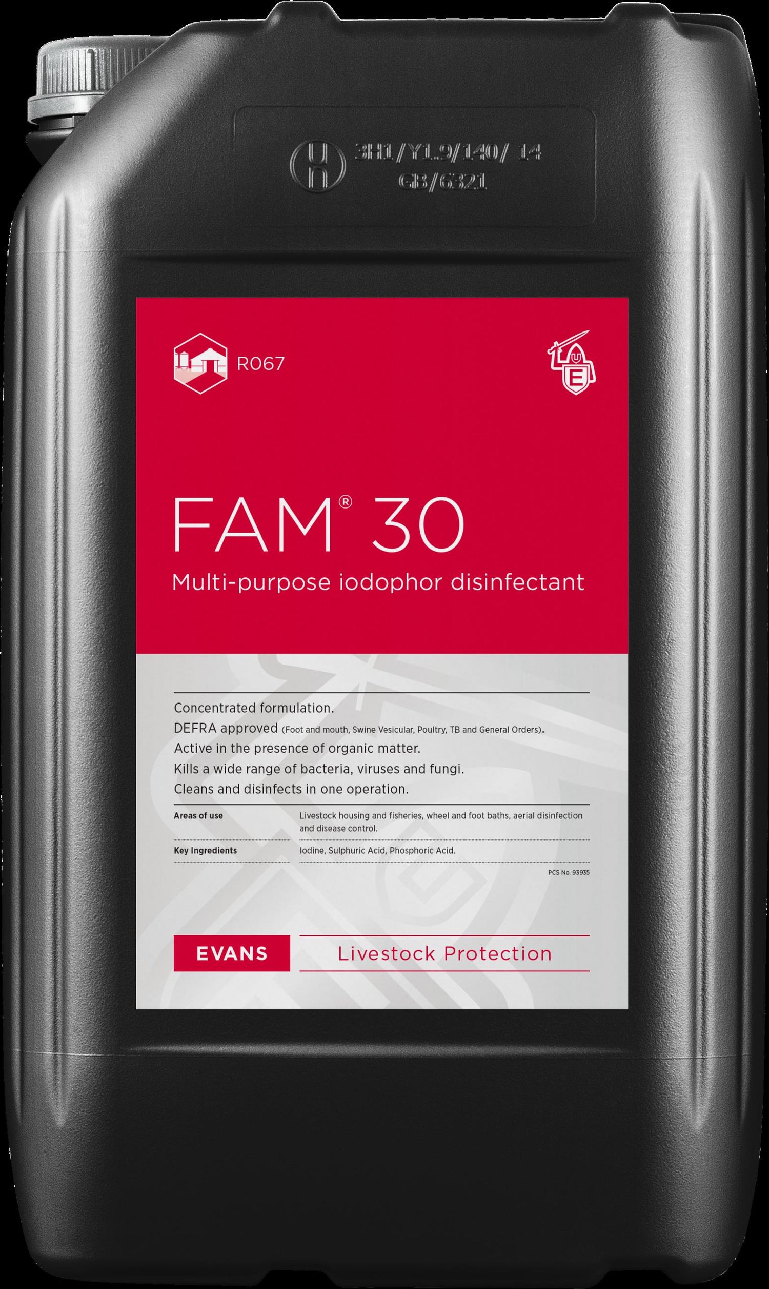 FAM 30 Farm Disinfectant 25L