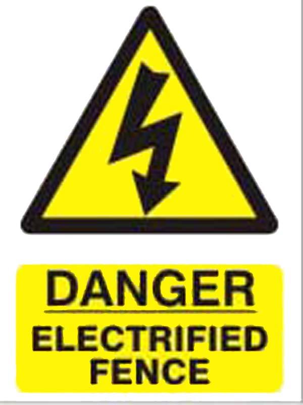 Small Farm Sign -Danger Electrified Fence