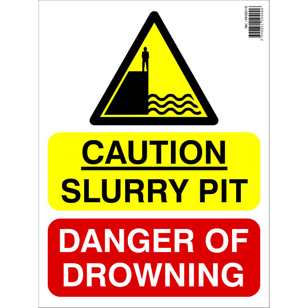 Sign - Caution Slurry Pit