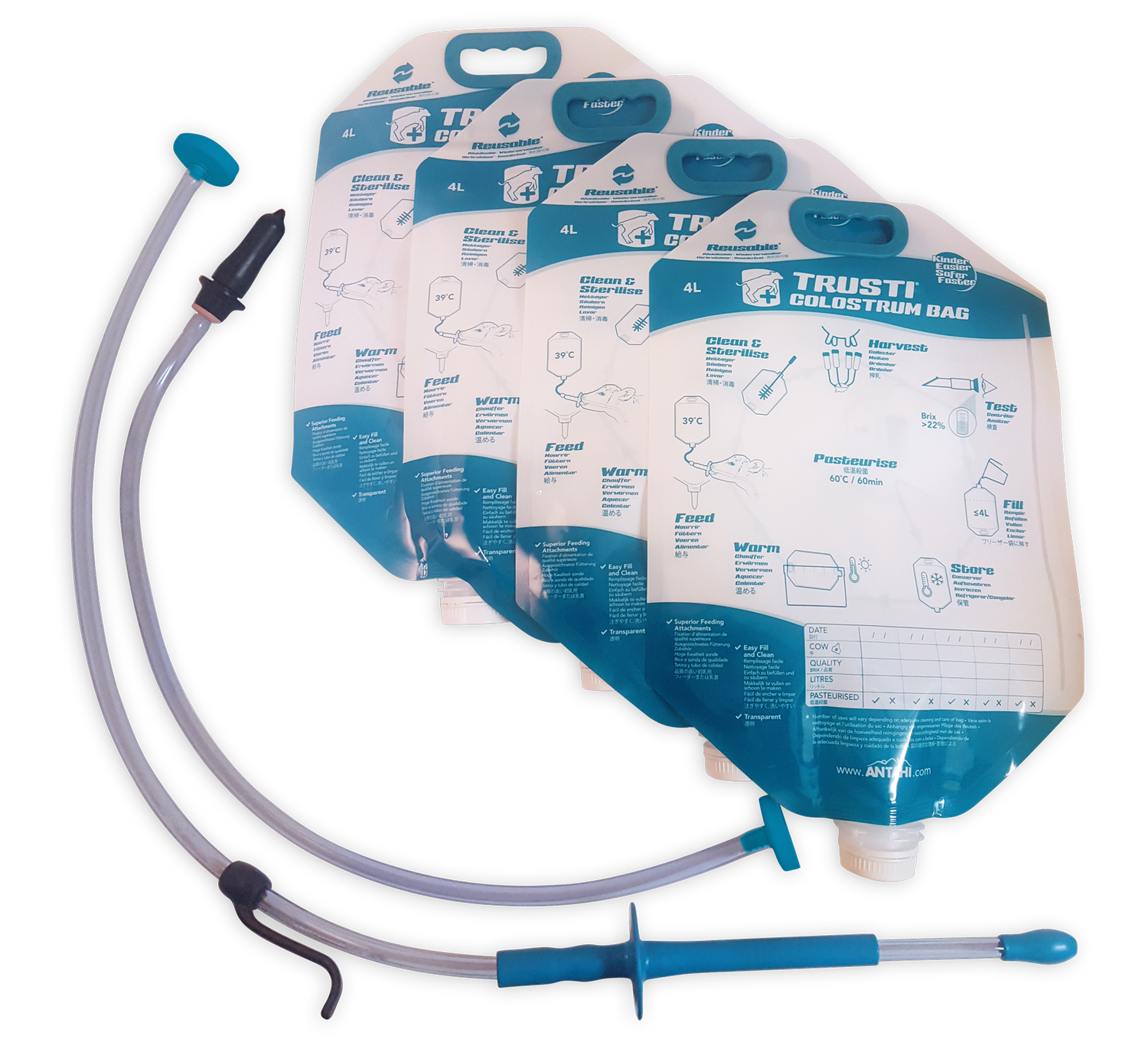 Antahi Trusti Colostrum Bag 4+Teat+Trusti Tuber