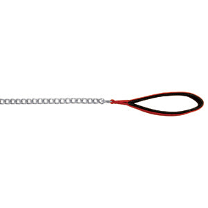 Trixie Chain Dog Lead Nylon Handle 4Mm X 1.1M Red