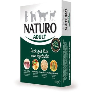 Naturo Adult Wet Duck &amp; Rice With Veg Dog Food 400G