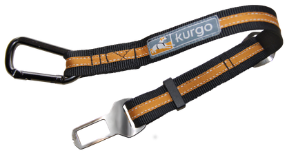 Kurgo Seatbelt Tether - Black/Orange