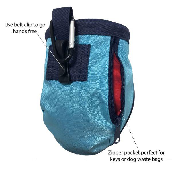 Kurgo Go Stuff It Treat Bag - Blue