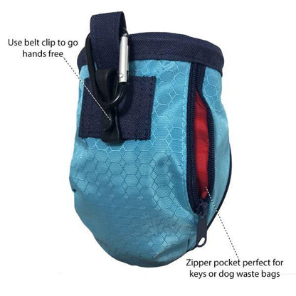 Kurgo Go Stuff It Treat Bag - Blue