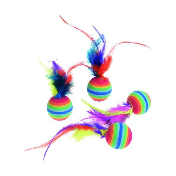 Flamingo Rainbowballs Cat Town 4 Piece