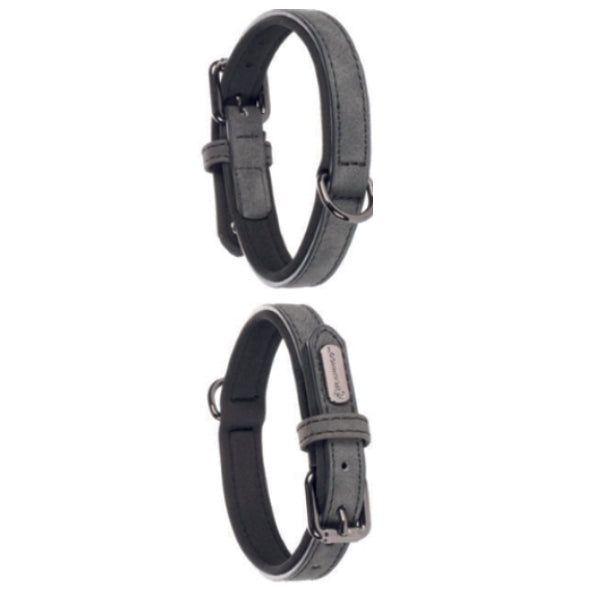 Flamingo Dog Collar 36/44cm 20mm Black