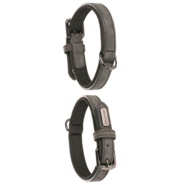 Flamingo Dog Collar 42/52cm 25mm Black