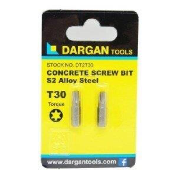 Dargan T-30 Concrete Screw Bit 2 Pack