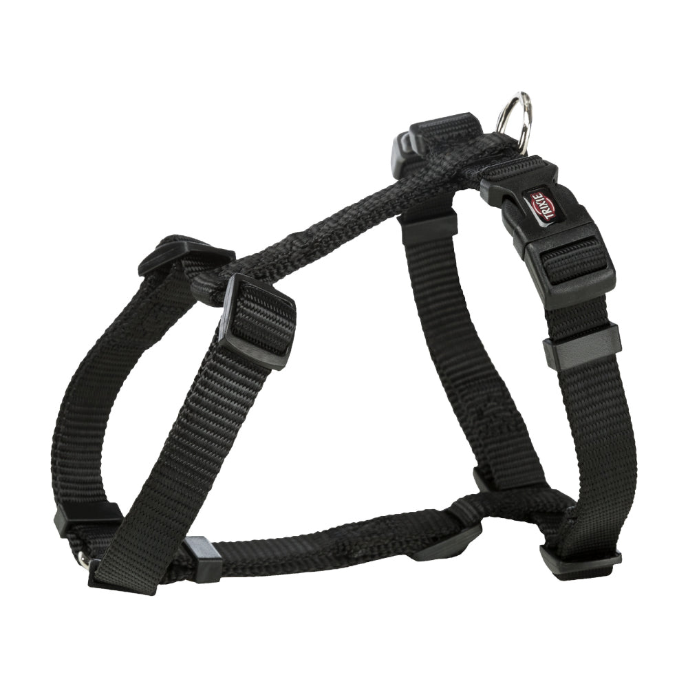 Premium Black H-Harness S/M 40-60cmx15mm- Dog