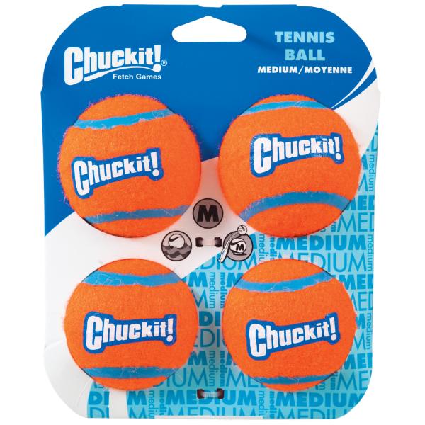 Chuck IT! Tennis Ball 4 pack Medium