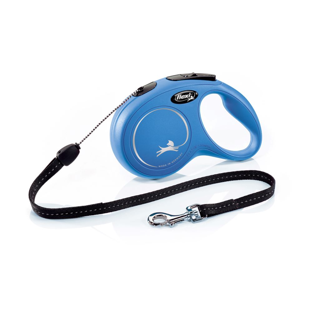 Flexi Classic Sm Blue Cord Lead 8m