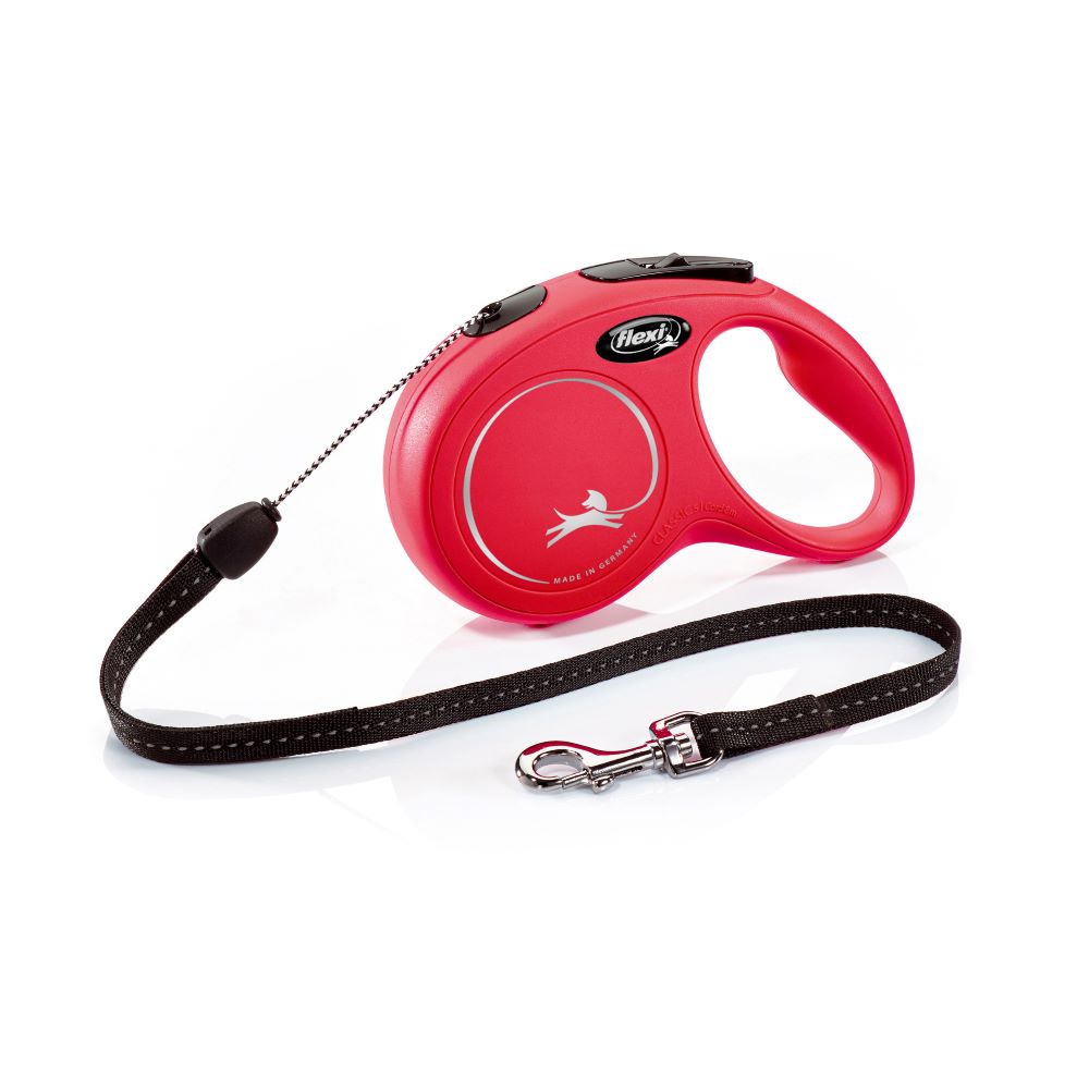 Flexi Classic Sm Red Cord Lead 8m