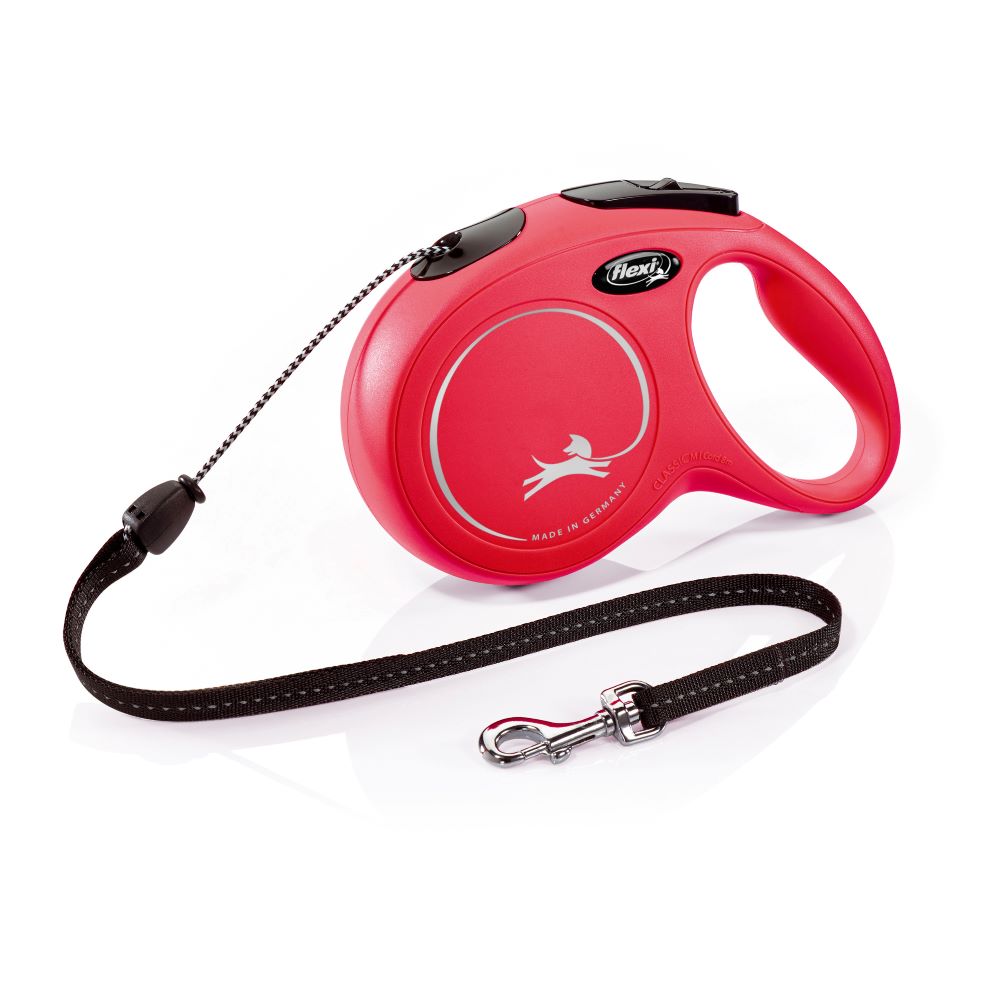 Flexi Classic Med Red Cord Lead 8m