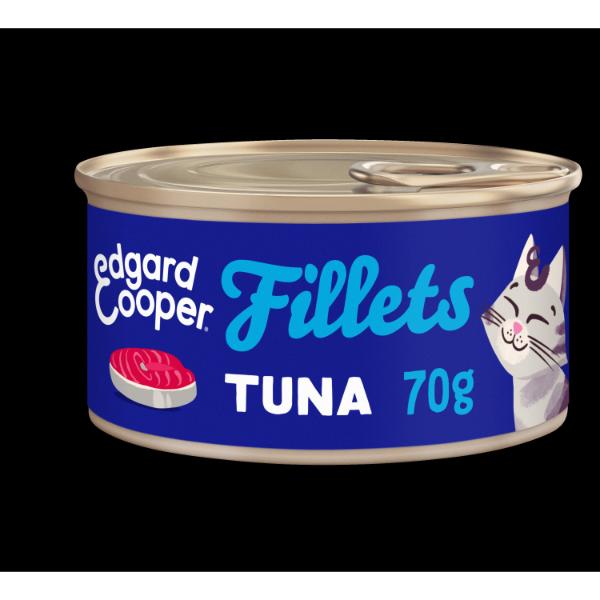 24 x CAT Adult Fillets Tuna 70g