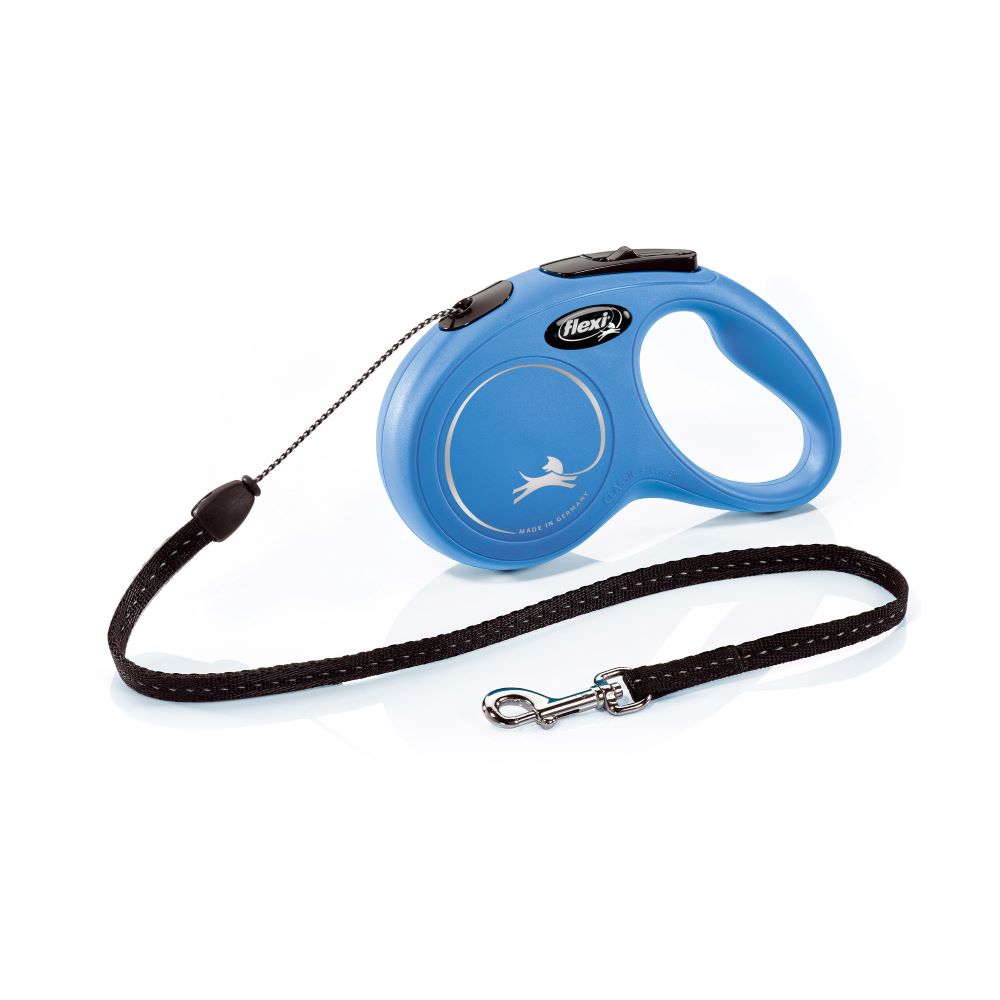 Flexi Classic Sm Blue Cord Lead 5m