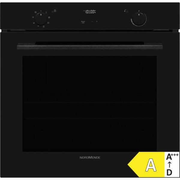 NordMende SOP417PBL Built In Multifunction Oven Pyro Clean Digital Programmer
Pure Black Glass 78L - A Energy Rating