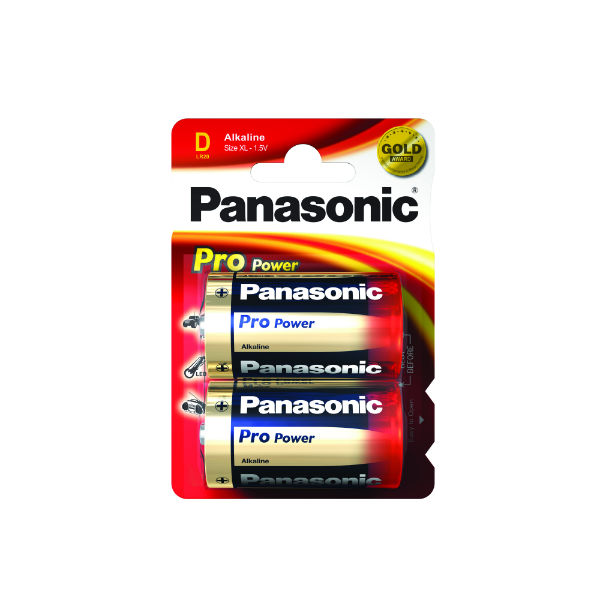 Panasonic Batteries Propower Gold D Size 2Pk