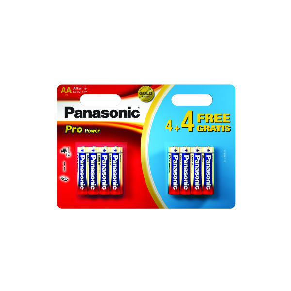 Panasonic Batteries Propower Gold AA 4+4 Free