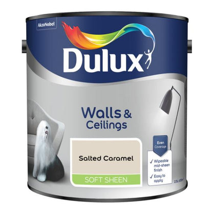 Dulux Walls &amp; Ceilings Soft Sheen Salted Caramel 2.5L