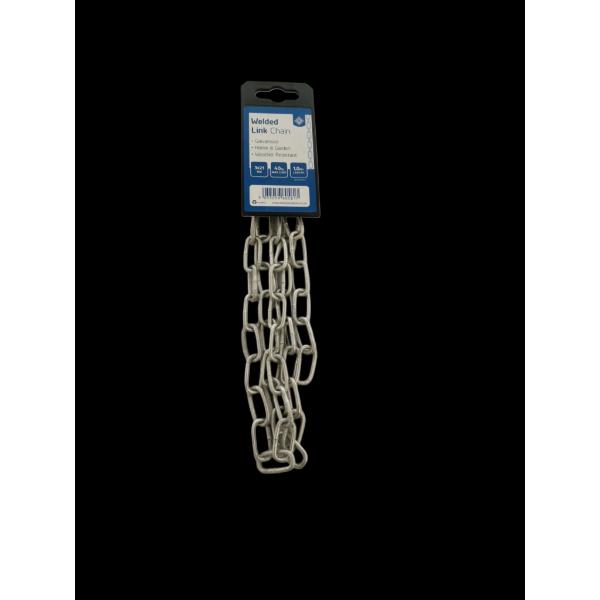 Chain Med Link 3 x 21mm Galvanised 1M Length