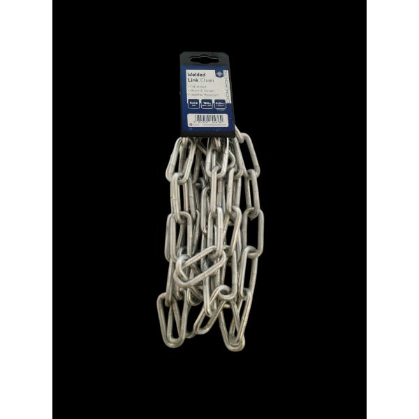 Chain Long Link 6 x42mm Galvanised 2M Length