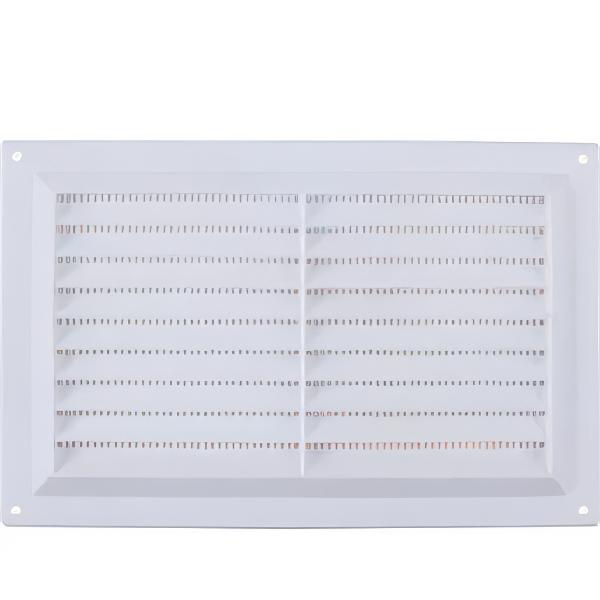 Map Plastic Flush Louvre Vent White 9"x 6 "(229mm x 152mm)