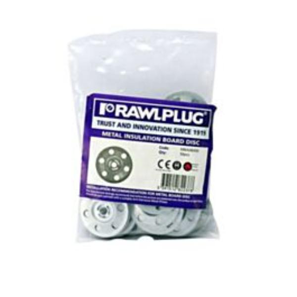 Rawlplug  Metal Insulation Disc (Bag Of 50)