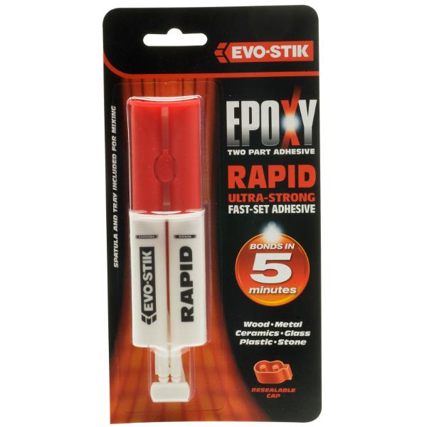Evo-Stik Rapid Set Syringe 25Ml