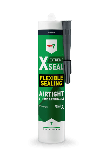 Tec7 X-Seal Airtight Flexible Sealant 310ml Anthracite Grey
