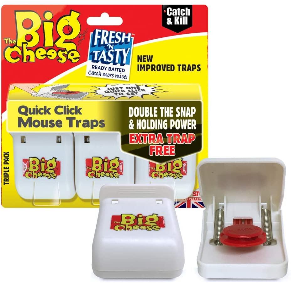Big Cheese Quick Click Mouse Trap 2 Pack