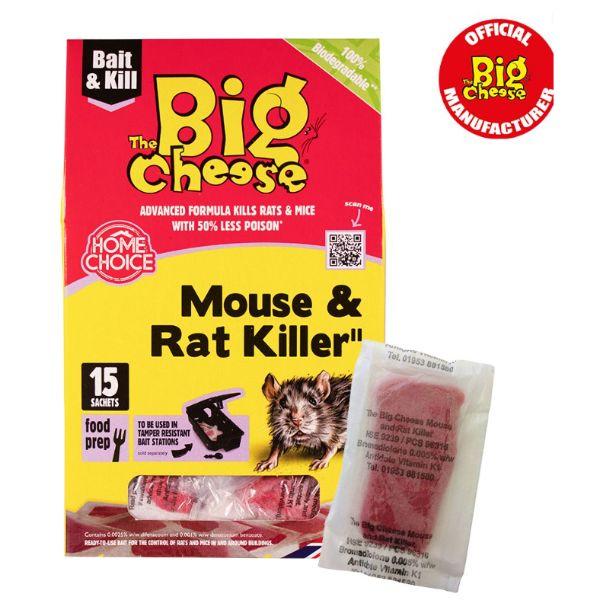 Big Cheese Mouse &amp; Rat Killer Pasta Sachets 15 Pack
