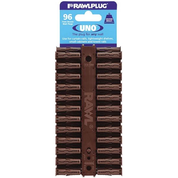 Rawl Brown 7X30mm Uno Range Pack 96