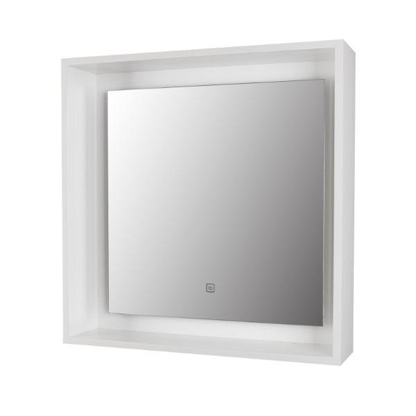 Tema Amalfi White Led Framed Mirror 60X60