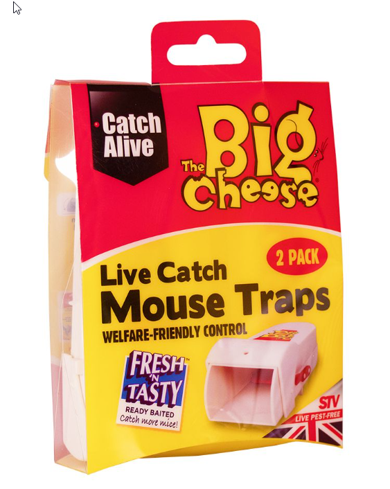 Big Cheese Live Catch Mouse Trap 2 Pack