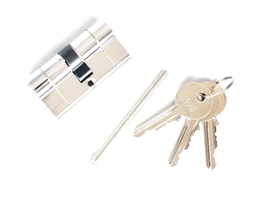Tessi"Snap Safe"Euro Prifile Cylinder.30/30 Chrome