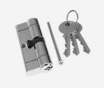 Tess "Snap Safe"Euro Profile Cylinder.35/35 Chrome